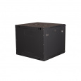 Шкаф 19" телекоммуникационный настенный, 9U 501x600х600 мм, дверь стекло, черный